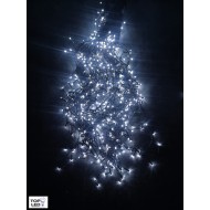 PROFI LED svetelný záves - GIRLANDA, 10m, 600xLED, studená biela, IP44, 8 módov svietenia